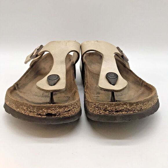 Birkenstock Gizeh Birko-Flor® Sandals Women's 6 - EU 37 Graceful Pearl Slip On - Picture 2 of 10